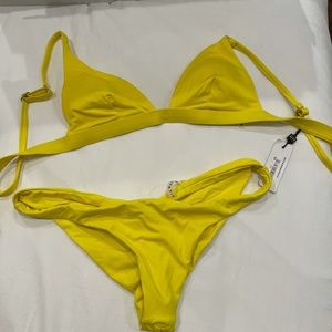 Vitamin A Neon Yellow Swim